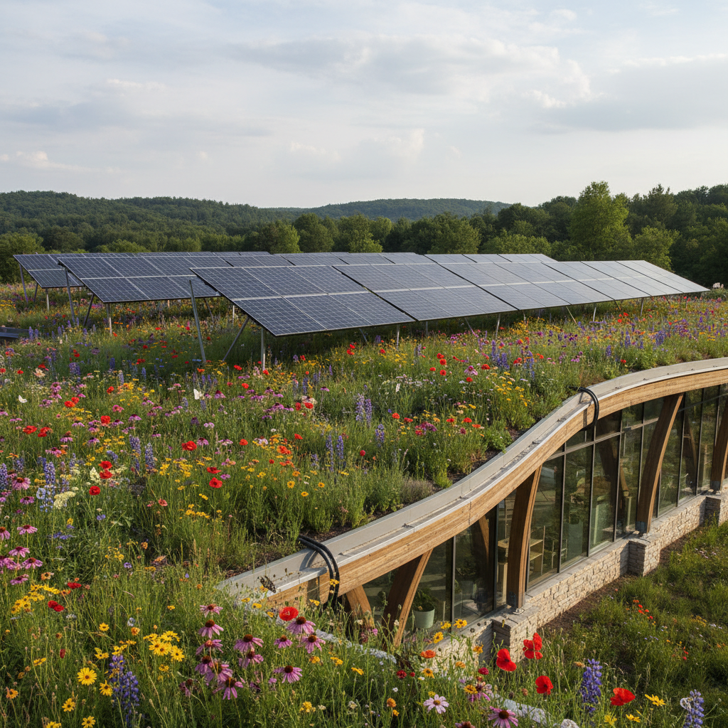 Photovoltaik-Module bei Sonnenschein