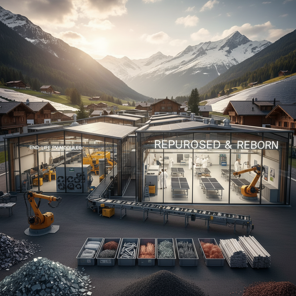 Solaranlage auf Schweizer Hausdach